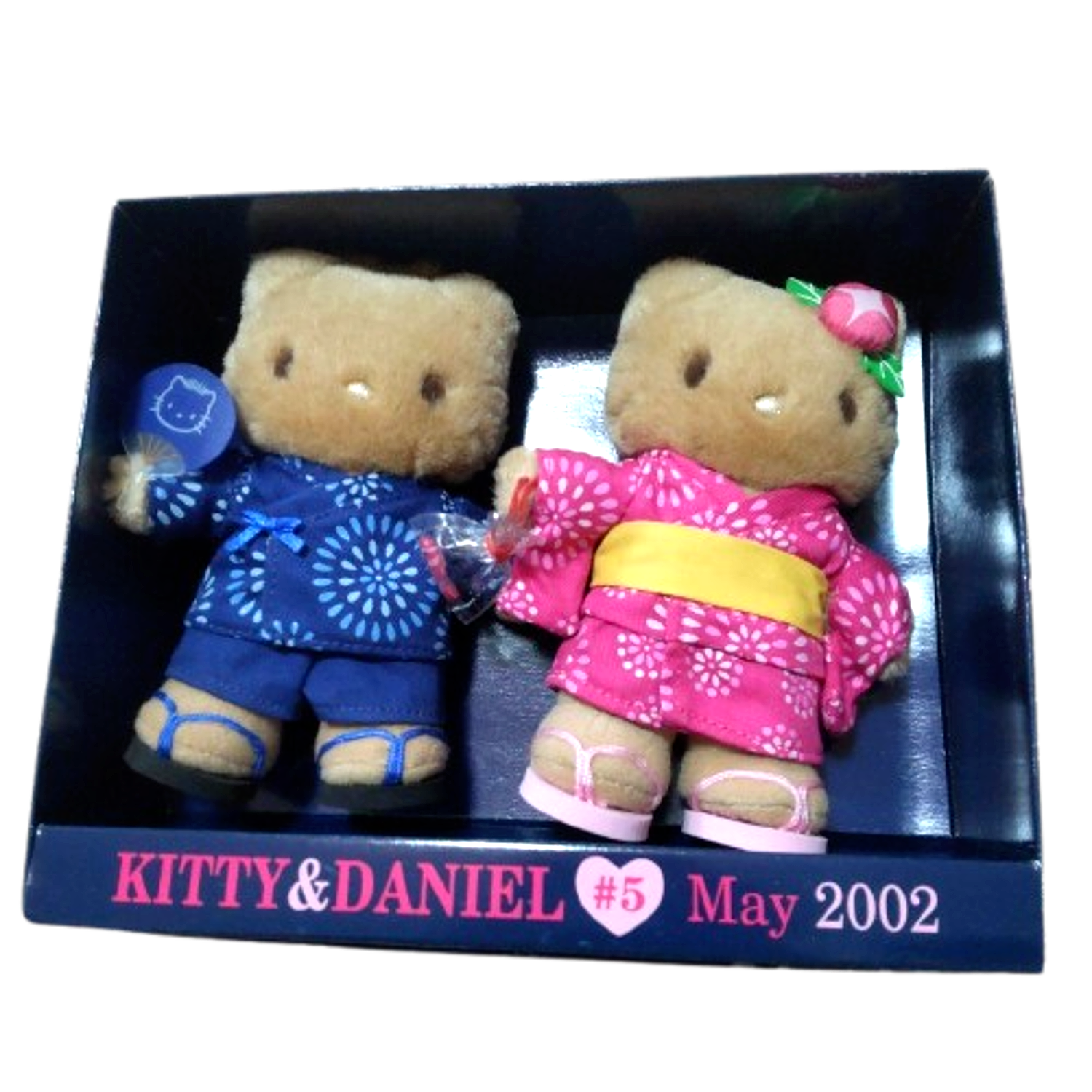 HFK036 vivitix キティ＆ダニエル July 2002 Hello Kitty Daniel Vivitix 2002 Plush Toy May Festival Sun
