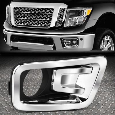 Для 16-19 Nissan Titan XD OE Style Хромированная рамка противотуманной фары со стороны переднего пассажира