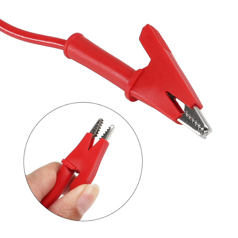 5Pcs 15A Alligator Crocodile Clips Electrical Test Leads Set Jumper Wires Cables