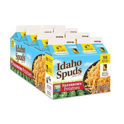 Idaho Spuds Premium Hashbrown Potatoes, Made from 100 Potatoes No Arti