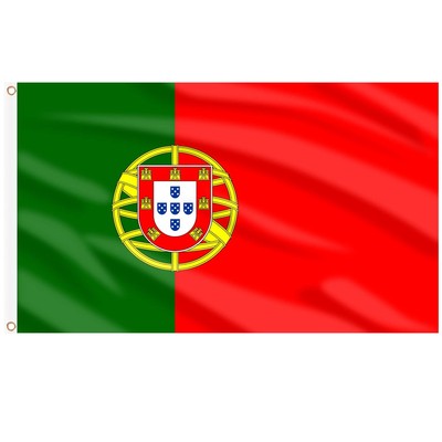 Portugal Flag Large 5x3FT Eyelet National World Cup Football Sports Fan Support