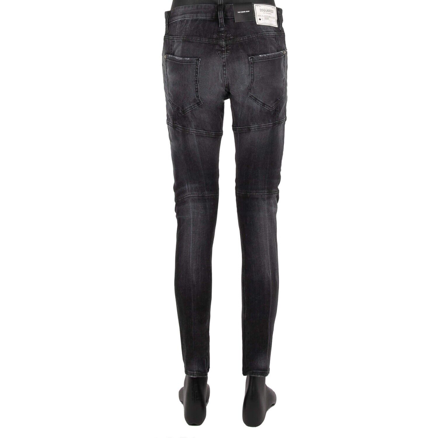 Pre-owned Dsquared2 Tidy Biker Jean Dsquared Logo Jeans Pants Trousers Skinny Gray 13656