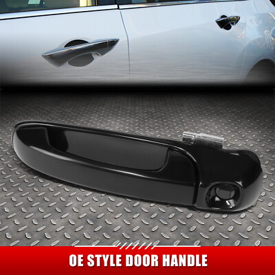 ДЛЯ 99-04 JEEP GRAND CHEROKEE ЧЕРНАЯ ГЛАДКАЯ РУЧКА ТЯГИ ПЕРЕДНЕЙ ЛЕВОЙ ВОДИТЕЛЬСКОЙ ДВЕРИ