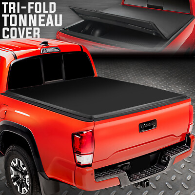 ДЛЯ 05-15 TOYOTA TACOMA 6-МЕСТНАЯ ТРЕХСТВОРЧАТАЯ РЕГУЛИРУЕМАЯ МЯГКАЯ ВЕРХНЯЯ КРЫШКА БАГАЖНИКА TONNEAU