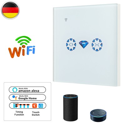 WLAN Rolladen Zeitschaltuhr Smart Jalousien Vorhang Schalter Für Amazon Weiß EU