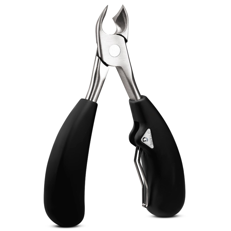 Heavy Duty Toenail Clippers for Ingrown and Thick Nails - Super Sharp Blades wit