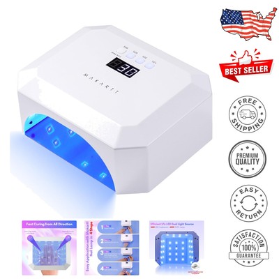 Professional Rechargeable Nail Lamp with Smart Sensor & 4 Timer Settings