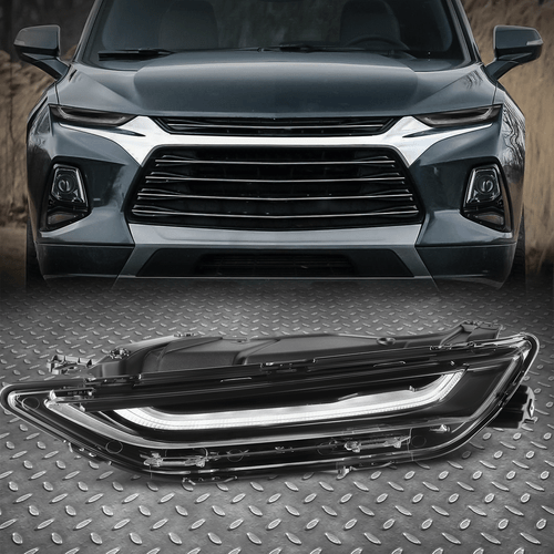 [LED DRL] Для 19-22 Chevy Blazer OE Style Черная фара со стороны водителя