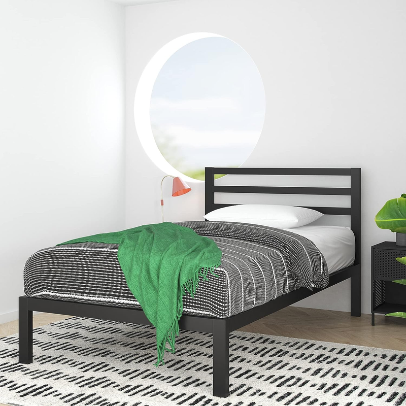 With Headboard / Wood Slat Support / No Box Spring