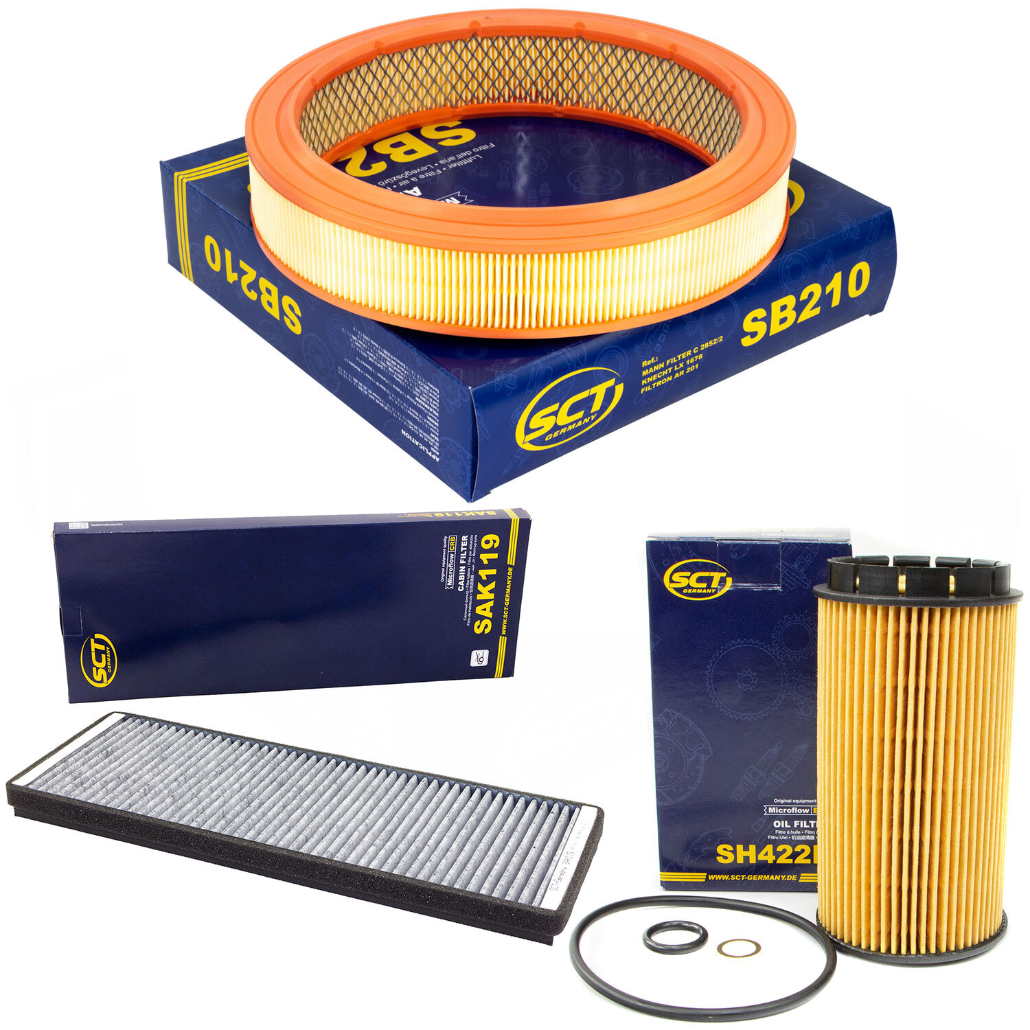 Inspektionspaket Filterset SCT für Audi 80 Avant 1.6 2.0 8C B4 52 66 KW 71 90 PS