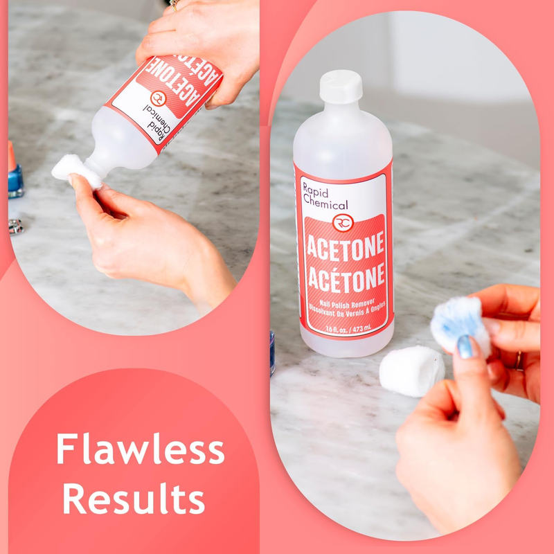 Acetone Nail Polish Remover - Made in Canada (473 ml / 16 oz)