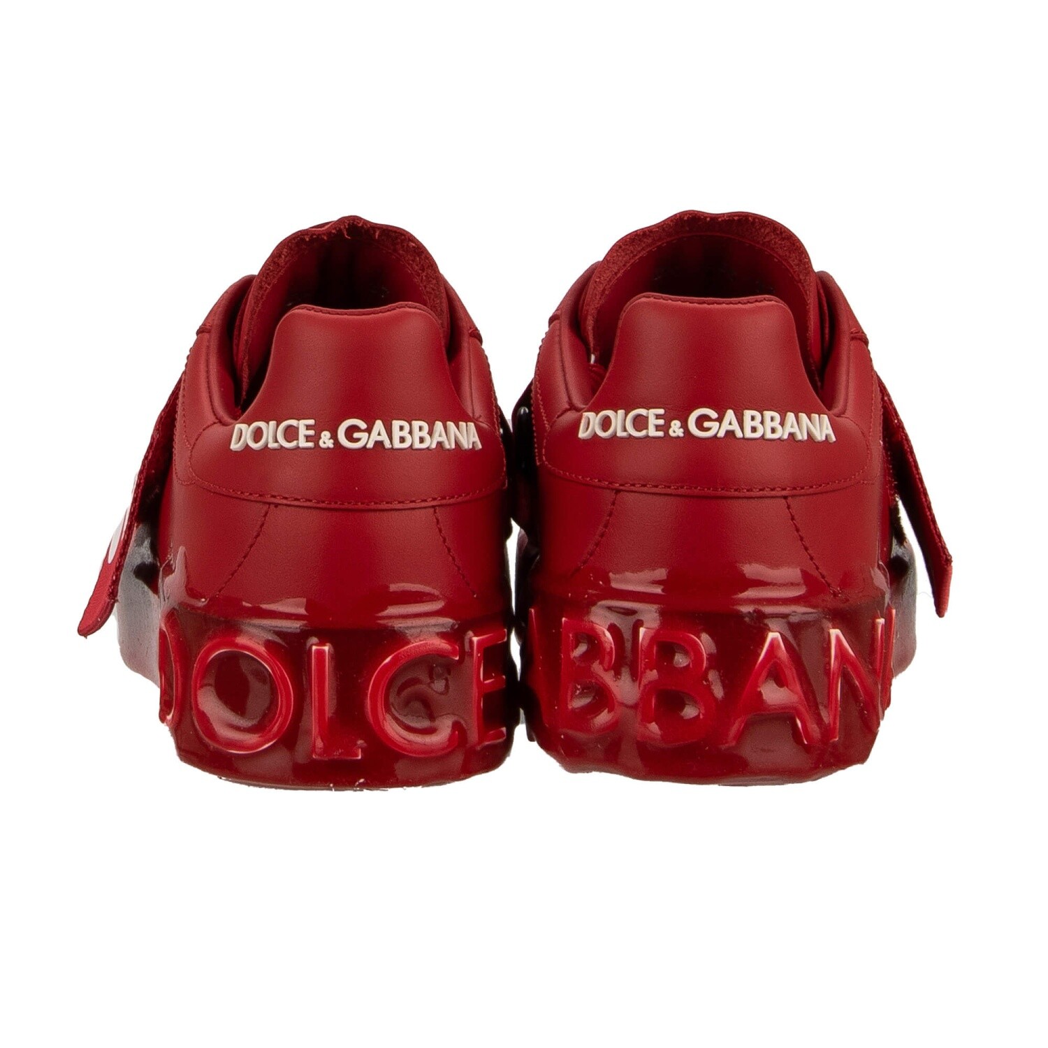 Pre-owned Dolce & Gabbana D&g Rules Logo Heart Lace Sneaker Portofino White Red 09406