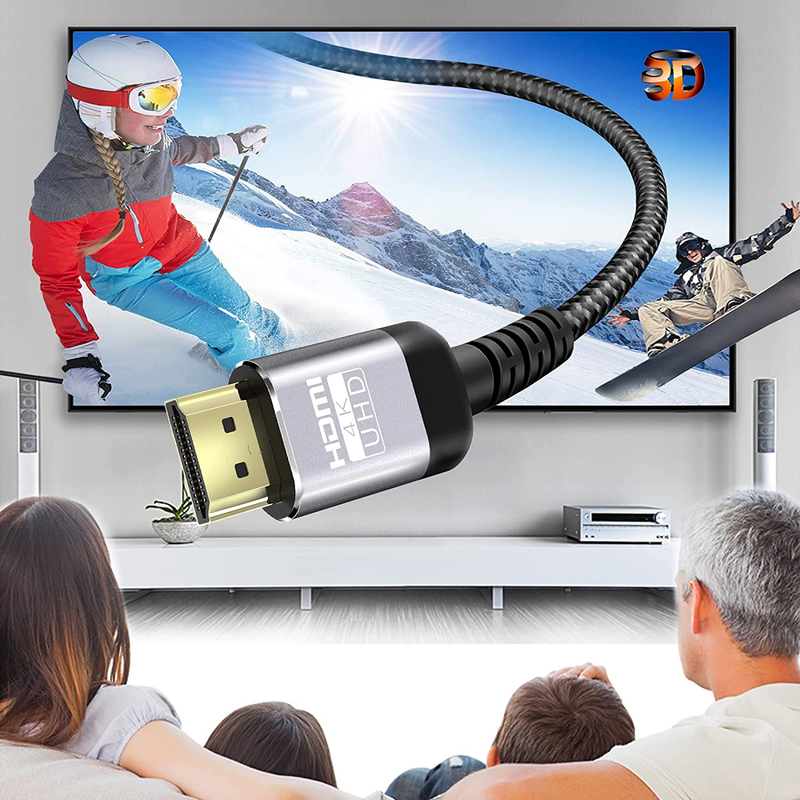 4K HDMI Cable 50Ft | High Speed HDMI 2.0 Cable & 4K@60Hz 2K 1080P 3D ARC Etherne