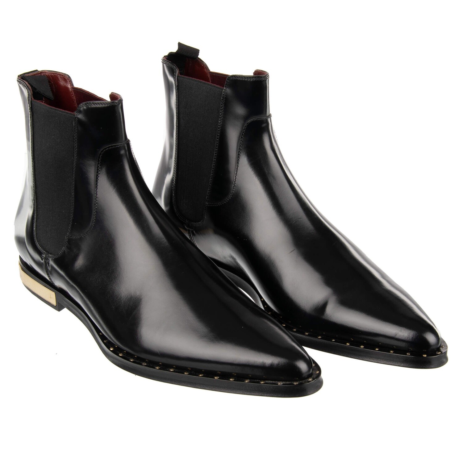 

Dolce - Gabbana Ботильоны с логотипом Dg Shoes Millenials Black Gold 12123, Черный, Millennials