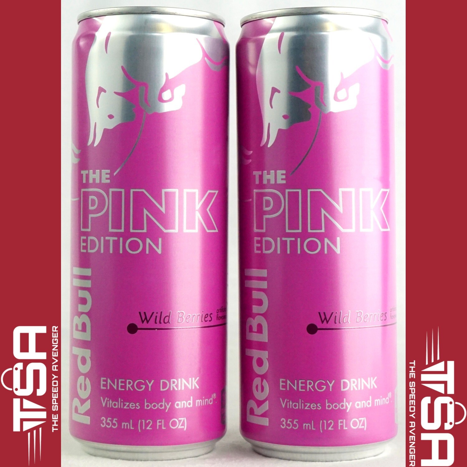 2pk RED BULL PINK EDITION Wild Berries 12oz Cans Limited Edition 2025 HTF