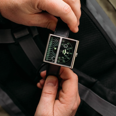 Pre-owned Xeric Soloscope Ii Automatic Steel Black Limited Edition