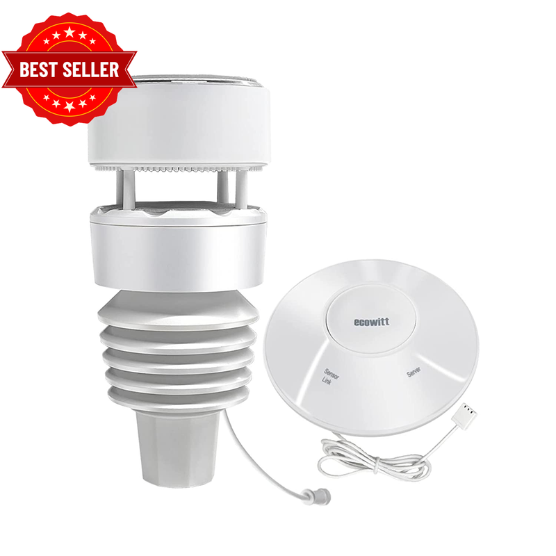 Wittboy Weather Station, Includes Wittboy Wi-Fi Hub and 7-In-1 Outdoor Solar Pow