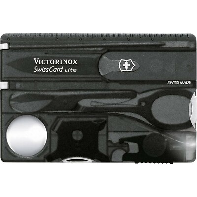 Карта Victorinox Swiss Army SwissCard, Lite Onyx, прозрачная 0.7333.T3
