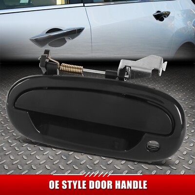 ДЛЯ 97-03 FORD F150 04 F-150 HERITAGE ЧЕРНАЯ ГЛАДКАЯ РУЧКА ТЯГИ ПЕРЕДНЕЙ ЛЕВОЙ ДВЕРИ