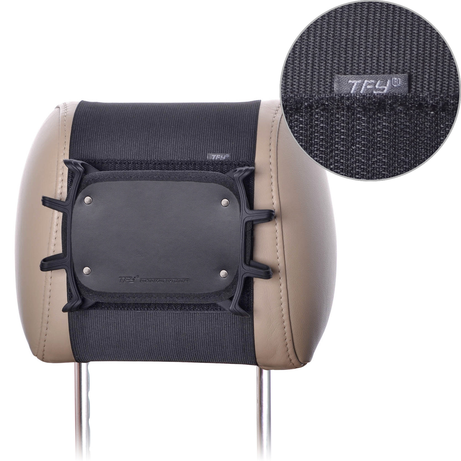 TFY Universal Car Headrest Mount Silicon Holder for 710 Inch Kindle