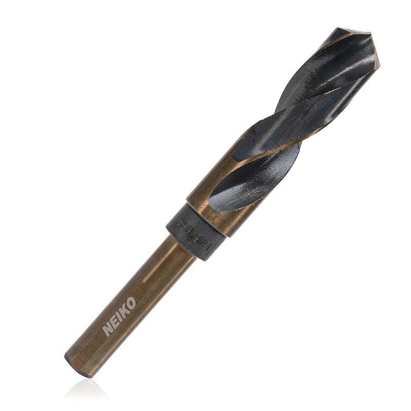 10235B 13/16” Drill Bit for Metal, 1/2” Shank, Silver and Deming, 135° Split Poi