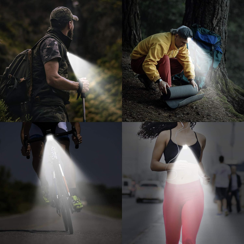 Running Lights 2Pack, Safety Light with Strong Magnetic Clip for Runners, Small