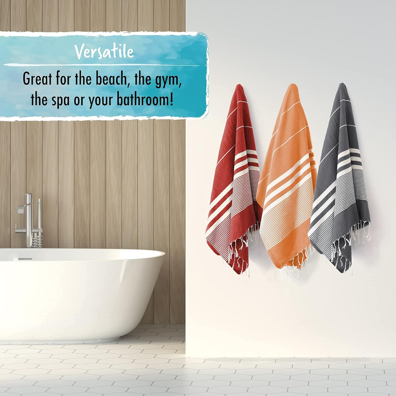 Turkish Beach Towel, 39X71In Extra Large Quick Dry Towel Cotton Oversized Turkis