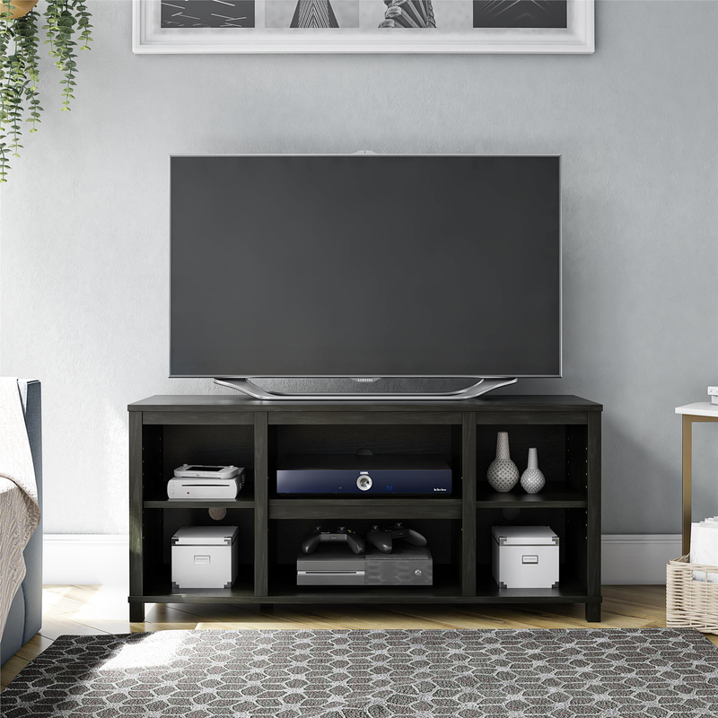 Entertainment Center Wood Tv Stand Console Media Storage Shelf Rack Cabinet 50"