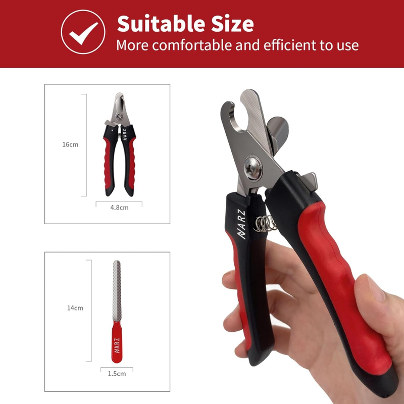 Dog Toe Nail Clippers For Large Dogs Professional Heavy Duty With Safety Guard