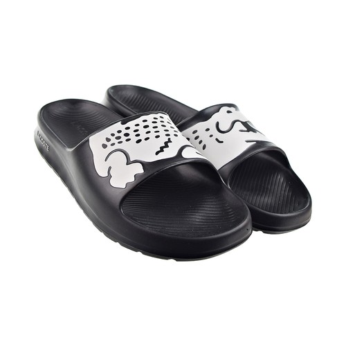 

Мужские шлепанцы Lacoste Croco 2.0 0721 2 CMA черные/белые 7-41cma0010-312, Black/white