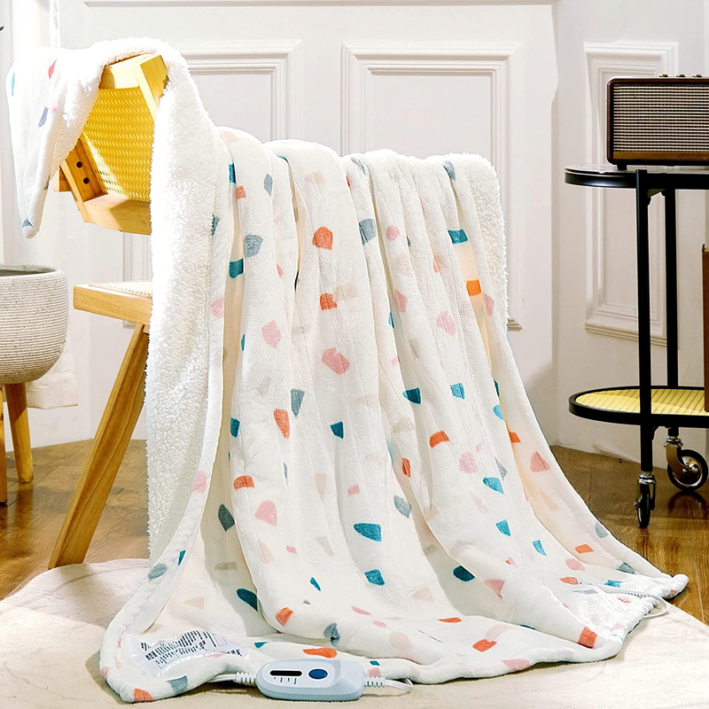 Heated Blanket Throw Electric Throw Blanket 50