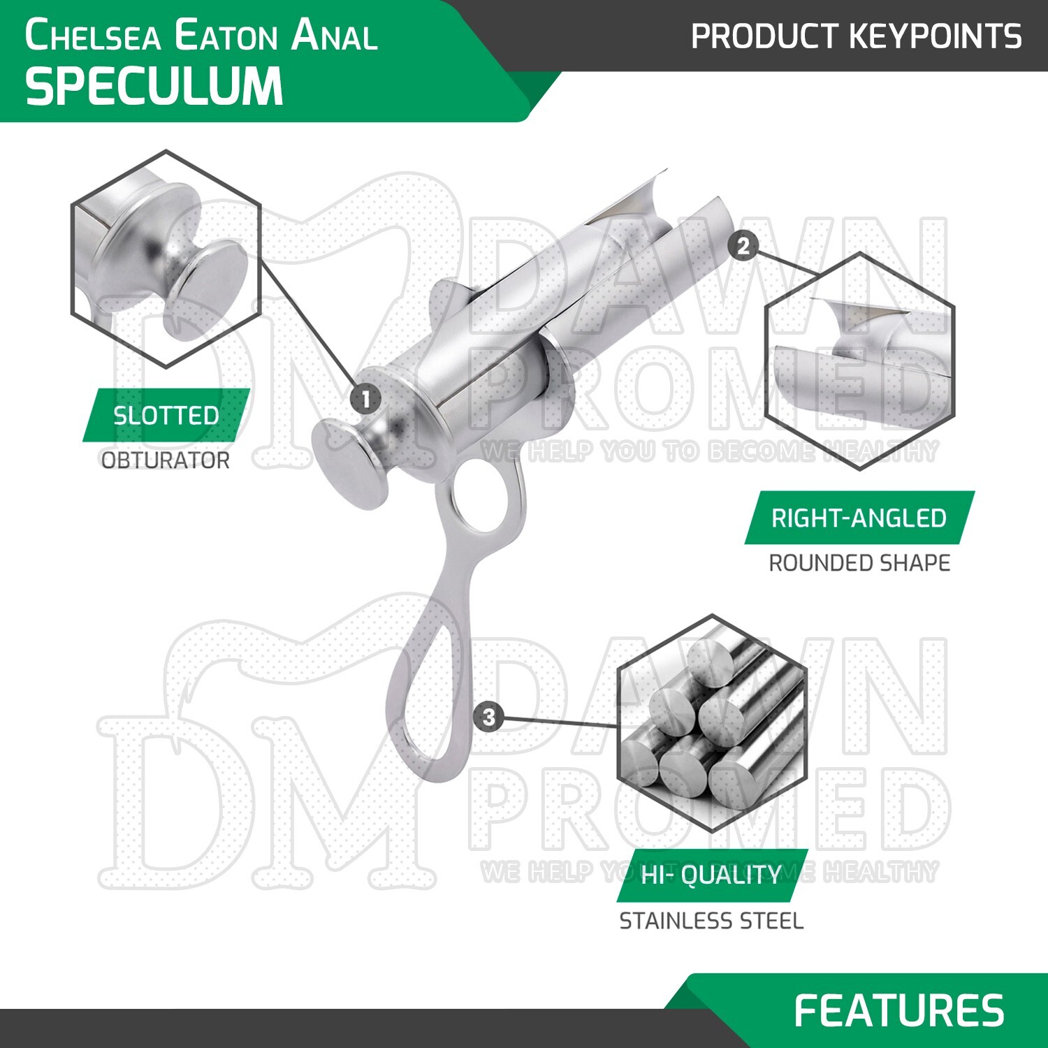 Chelsea Eaton Anal Rectal Speculum 32mm Large OB-GYN Urology Instrument