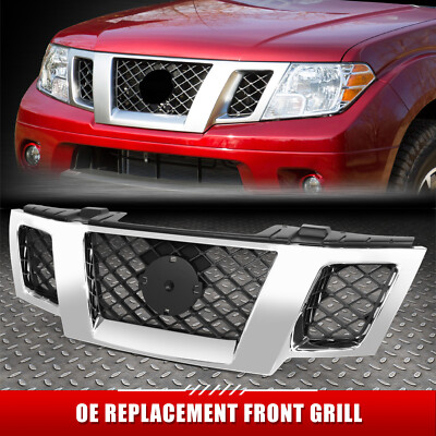 [Алмазная сетка] Для передней решетки Nissan Frontier OE 09-16 в стиле OE с прорезью для значка