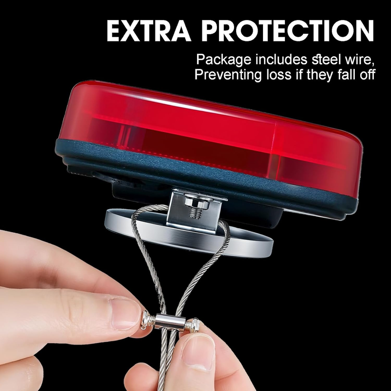 Wireless Trailer Lights Magnetic Kit, 100ft Bluetooth Wireless Tail Lights for T