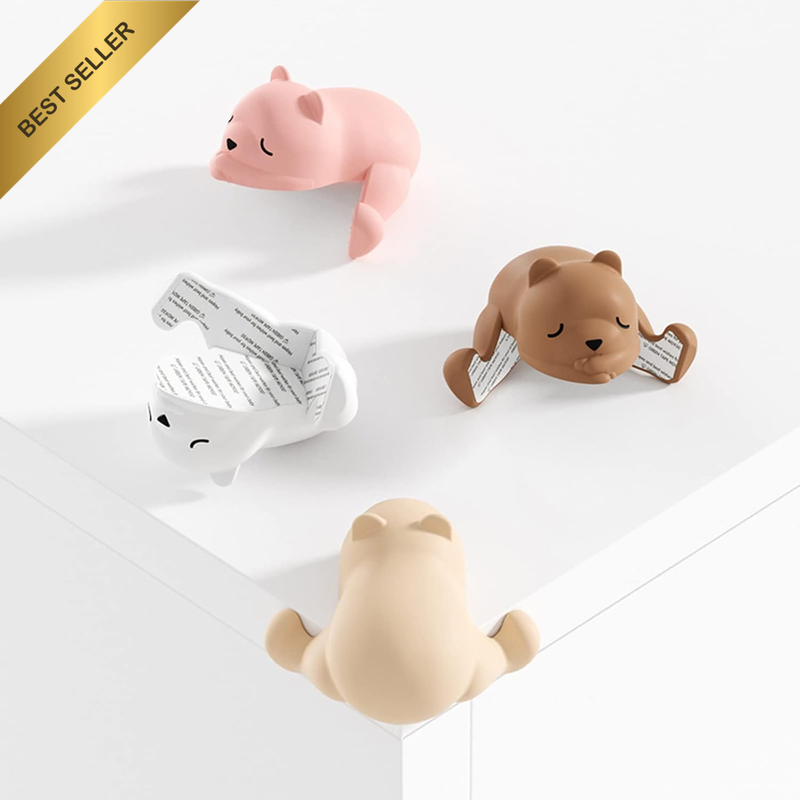 4 PCS Sleepy Bear Corner Protector Soft Corner Protector Corner Protectors Child