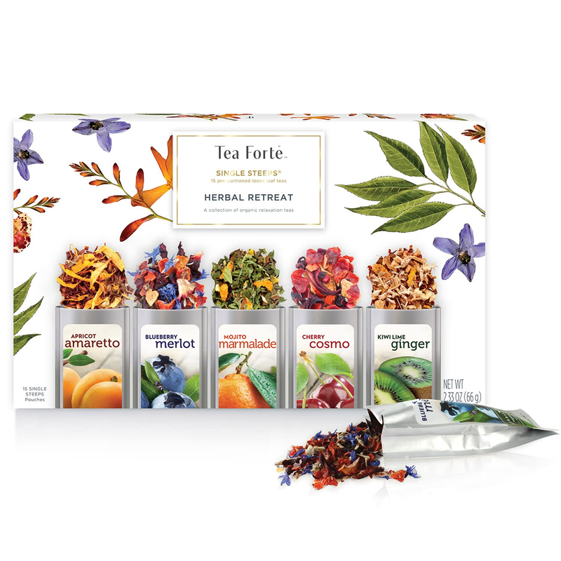 Sampler, Assorted Variety Tea Box, 15 Single Serve