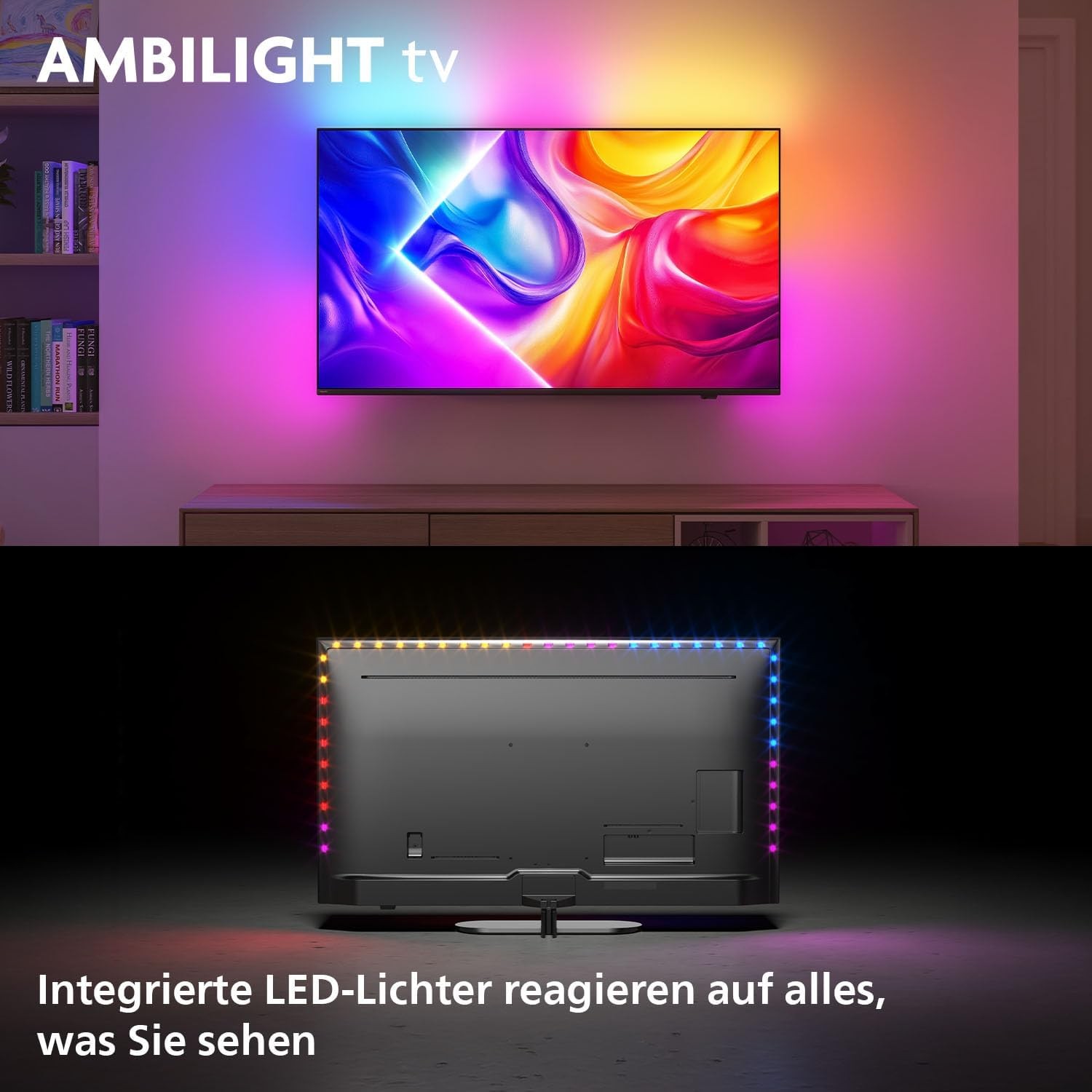 PHILIPS QLED Ambilight Fernseher 50 Zoll 4K UHD Smart TV 50PUS9000/12 144 Hz - Bild 6 von 10
