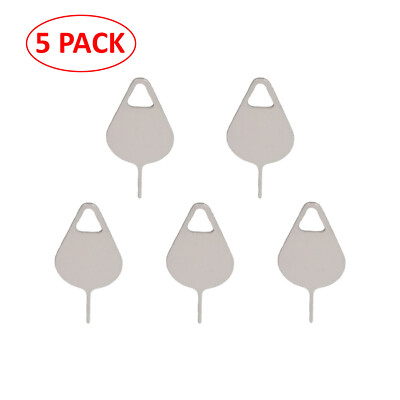 5Pcs Sim Card Tray Removal Ejector Pin Open Tool for iPhone Samsung Mobile Phone