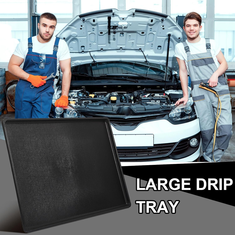 2 Pcs Auto Drip Tray Oil Drip Pan for under Car Plastic Oil Tray to Keep Gar
