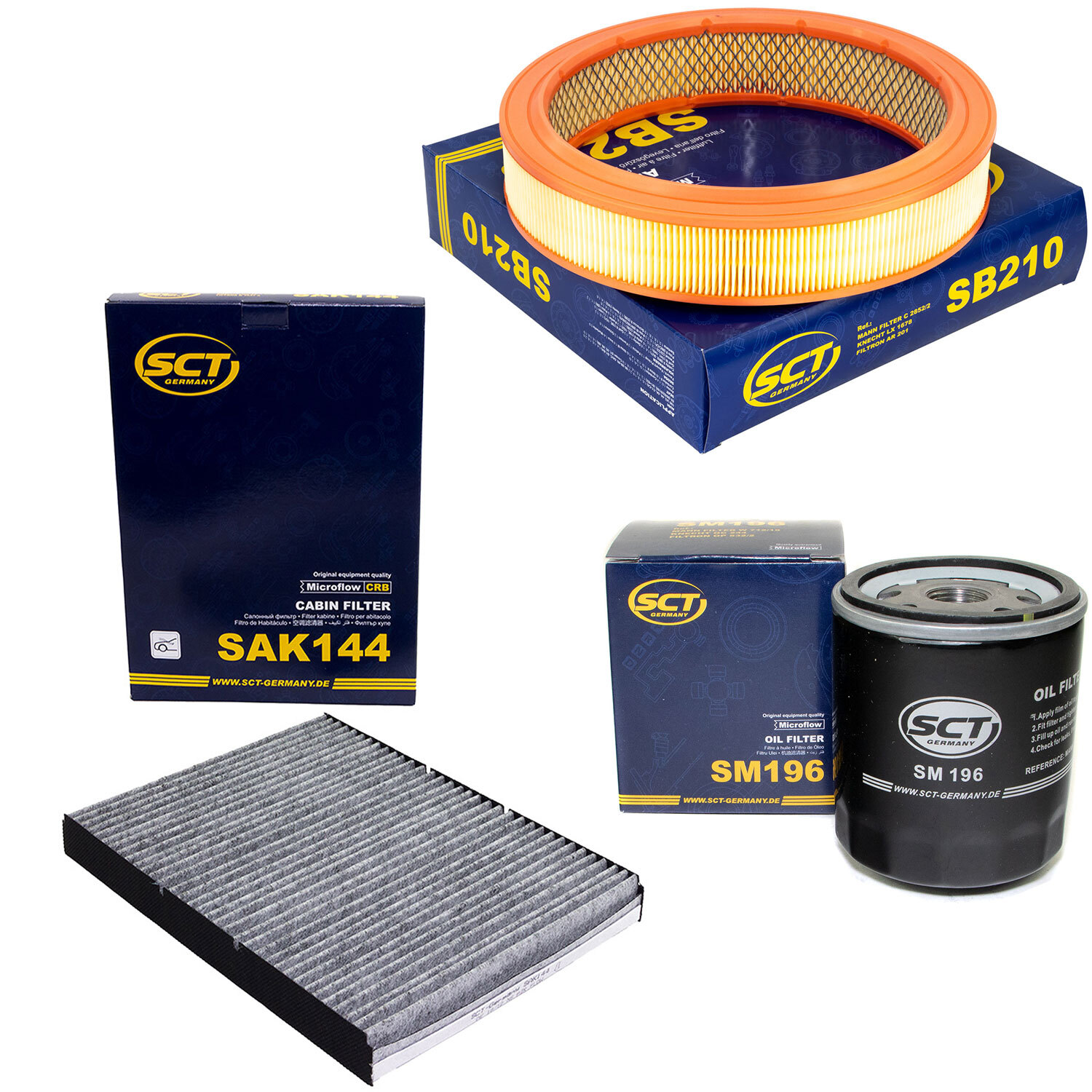 Inspektionspaket Filter Filterset SCT für VW Lupo 1.0 60 6X1 37 KW 50 PS