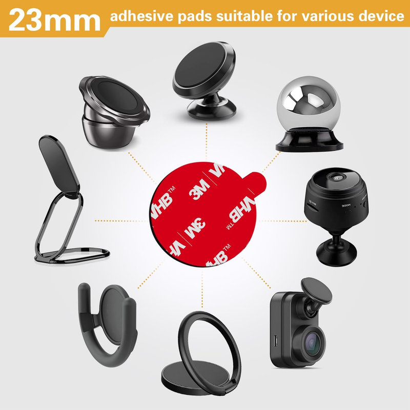 3M VHB Sticky Adhesive Replacement, 4pcs 3.15" Circle Double Sided Pads Gule for