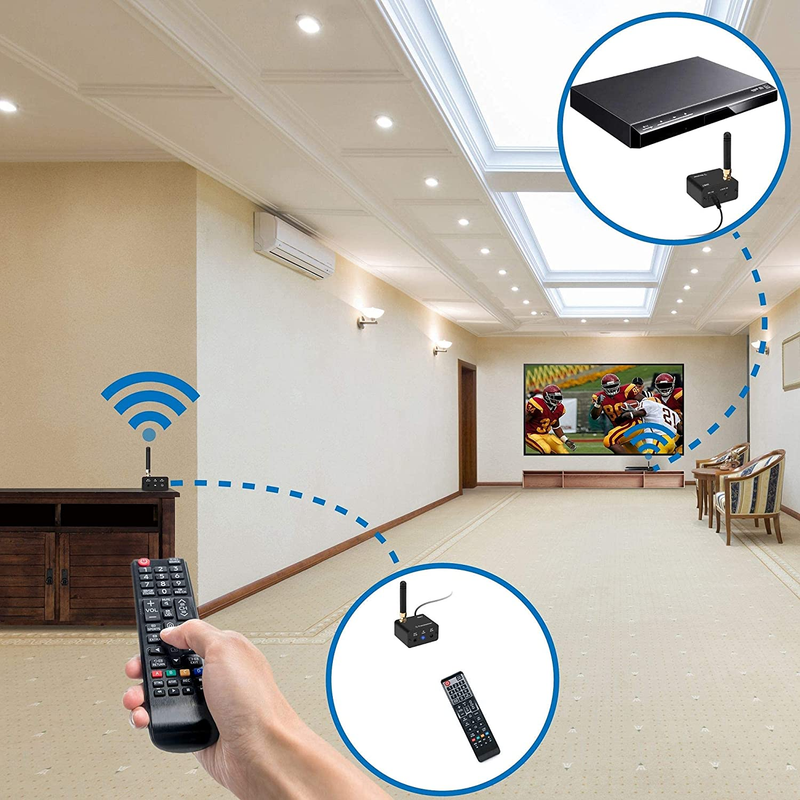 Pro Wireless IR Remote Control Extender Kit, Infrared Repeater Signal Booster, I