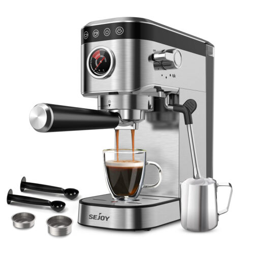 Espresso Machine 20 Bar Espresso Coffee Maker Cappuccino Mac