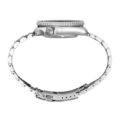 Pre-owned Seiko 5 Sports Men's Watch Silver-tone 42.5mm Stainless Steel Ssk005k1