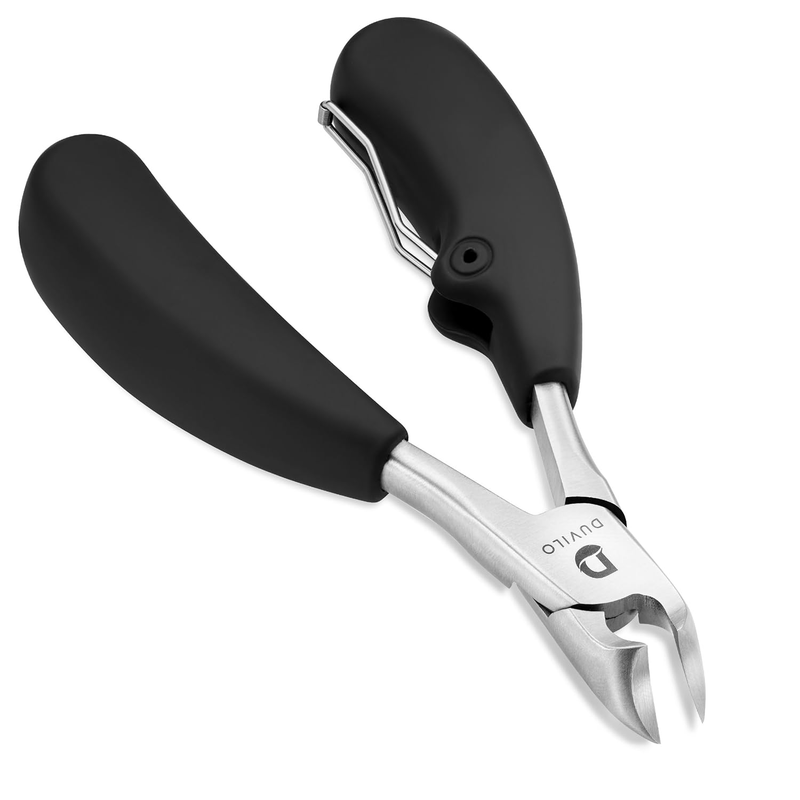 Heavy Duty Toenail Clippers for Ingrown and Thick Nails - Super Sharp Blades wit