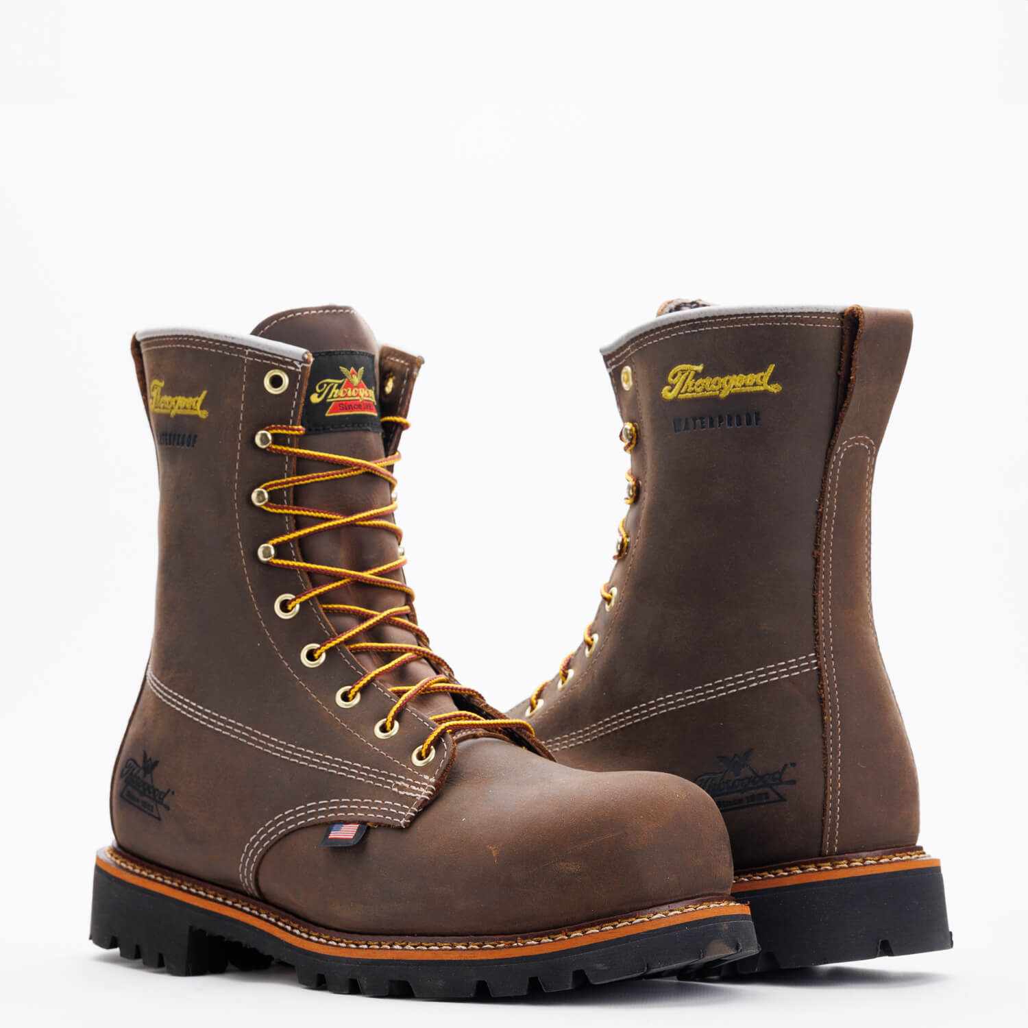 Pre-owned Thorogood American Legacy Series Waterproof 8” Crazyhorse Nano Toe Boot 804-4248