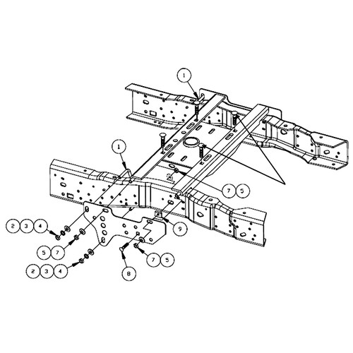 For 99-16 Ford F250 F350 Complete Under bed Gooseneck Trailer Hitch System