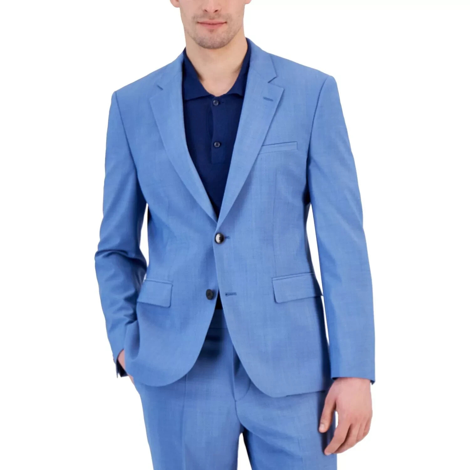 HUGO BOSS Men's Modern-Fit Superflex Jacket COLOR LIGHT BLUE