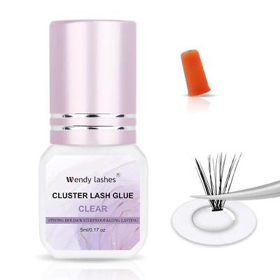 Cluster Lash Glue Clear Sensitive Lash Extension Glue Mild Fast Drying Waterproo
