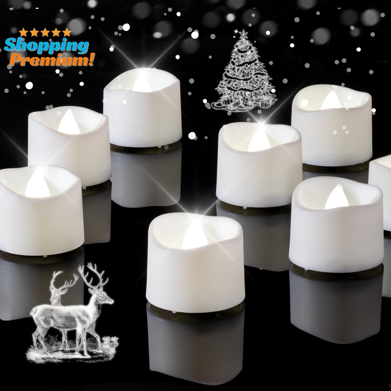 | 200+ Hours Fake Tealight Candles